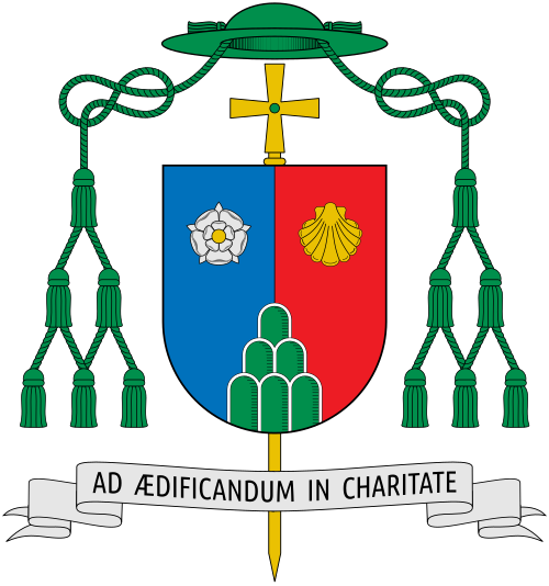 Coat of Arms of the Colombian bishop Jaime Cristóbal Abril González, Auxiliary Bishop of Nueva Pamplona