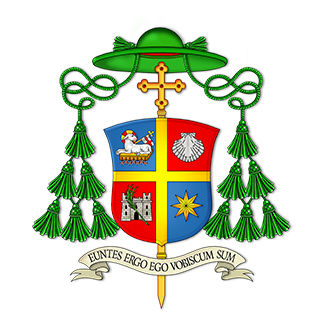 Coat of arms — Bishop Giuseppe Alberti