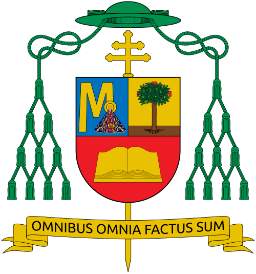 Coat of arms of Faustino Armendáriz Jiménez, Archbishop of Durango.