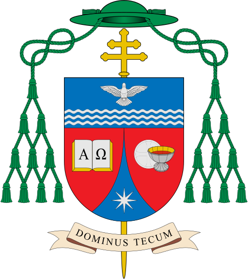Escudo de Juan Antonio Aznárez Cobo como arzobispo.