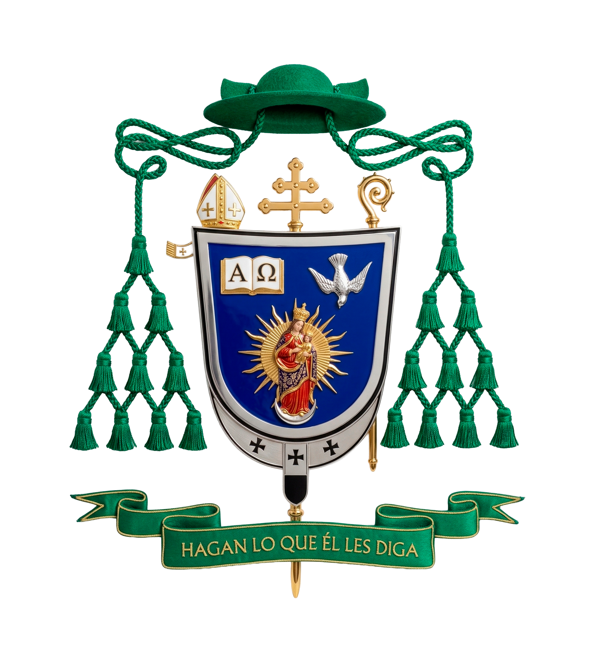 Coat of arms — Archbishop José Luis Azuaje Ayala