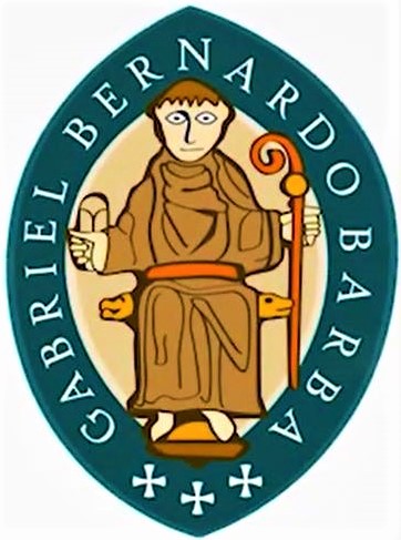 Escudo de Gabriel Bernardo Barba, Obispo de San Luis (Argentina). Este escudo fue hecho cuando era Obispo de Gregorio de Laferrere.