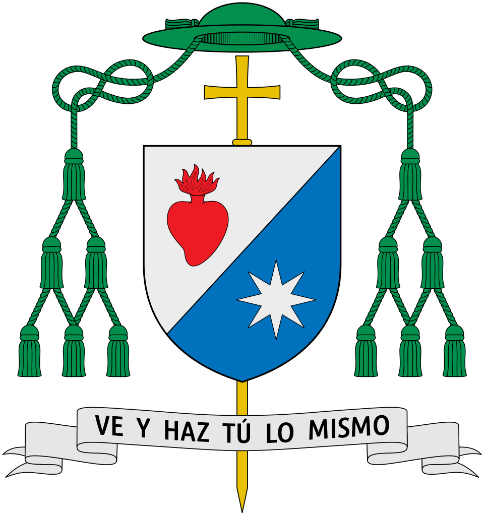 Coat of arms — Bishop Alfonso María Bauer Ormazábal