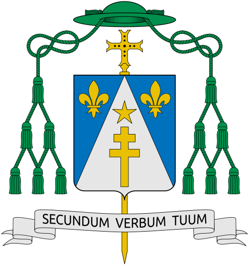 Coat of arms of the Italian Bishop Francesco Beschi, Bishop of Bergamo Reference: www.diocesibg.it