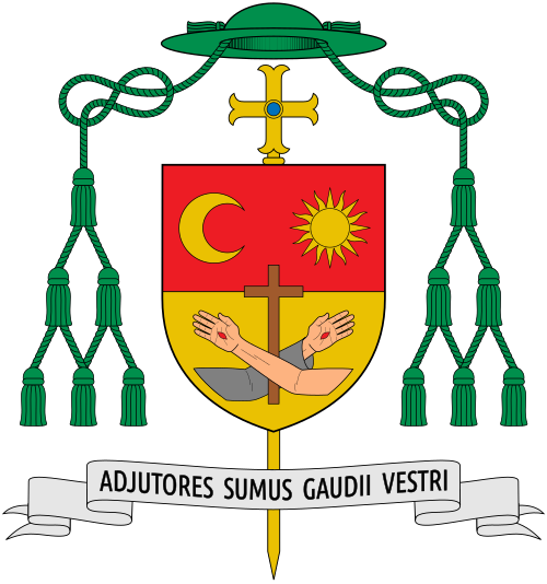 Coat of arms — Bishop Éric Nicolas Bidot