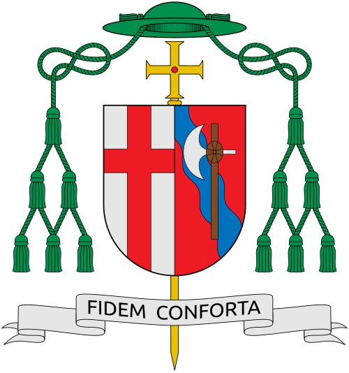 Coat of arms of the bishop László Böcskei, Obishop of Oradea Mare.