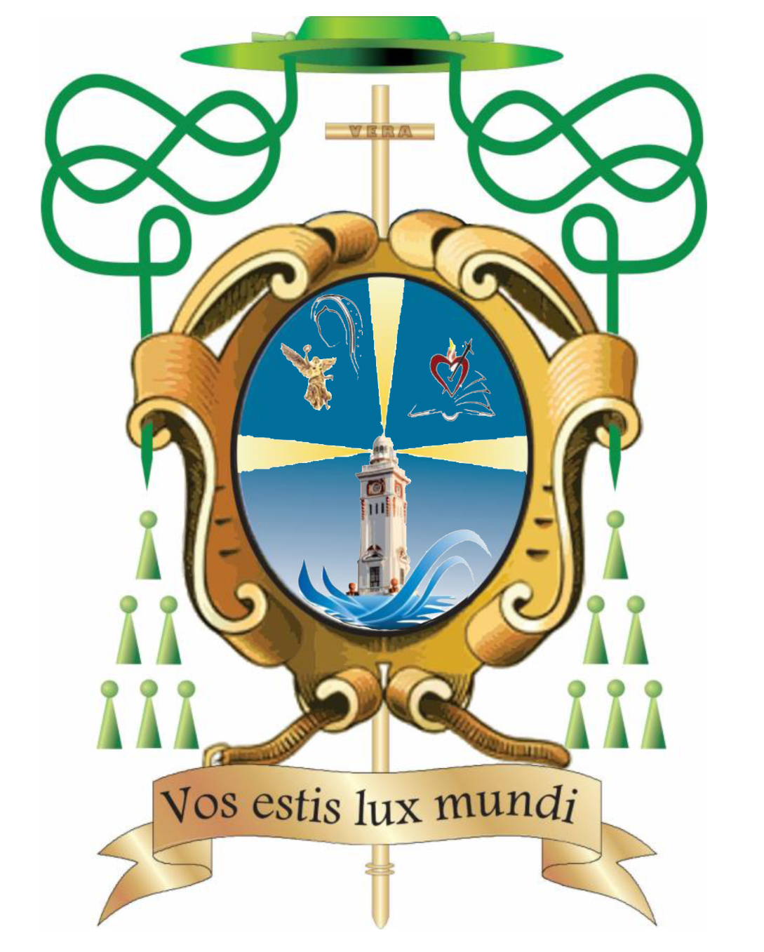 Coat of arms — Bishop Carlos Briseño Arch