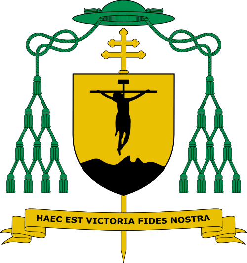 Coat of arms of Rogelio Cabrera López, Archbishop of Monterrey (Mexico)