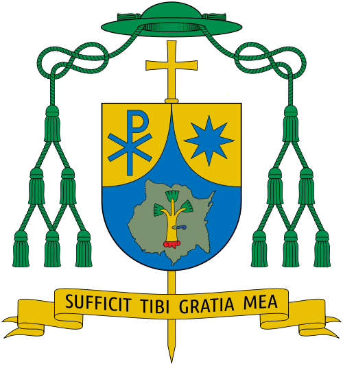 Coat of Arms of the mexican bishop Ramón Castro Castro, Bishop of Cuernavaca.
