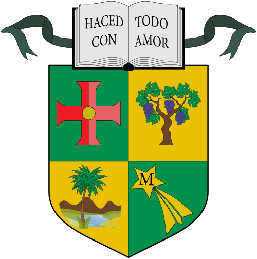 Escudo del obispo español, Rafael Cob García, Obispo Vicario Apostólico de Puyo, Ecuador