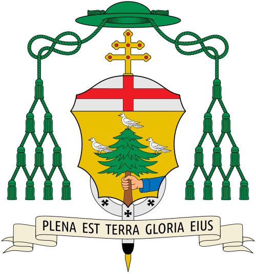 Coat of arms of the Italian Archbishop Mario Enrico Delpini, Archbishop of Milan.