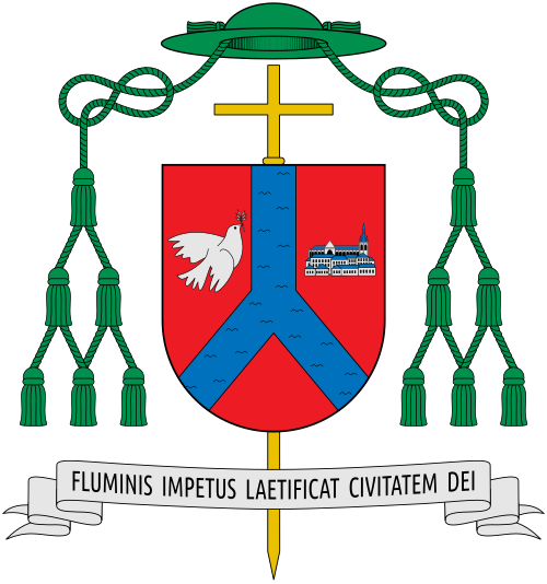 Coat of arms of the Belgian bishop Jean-Pierre Delville, Bishop of Liège. Reference: liege.diocese.be