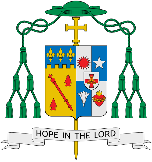 Coat of arms of the U.S. bishop Michael Gerard Duca, Bishop of Baton Rouge