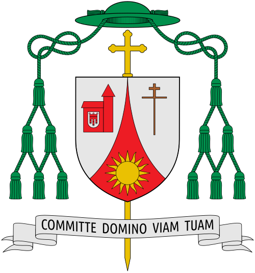 Coat of arms of the Austrian Bishop Benno Elbs, Bishop of Feldkirch.