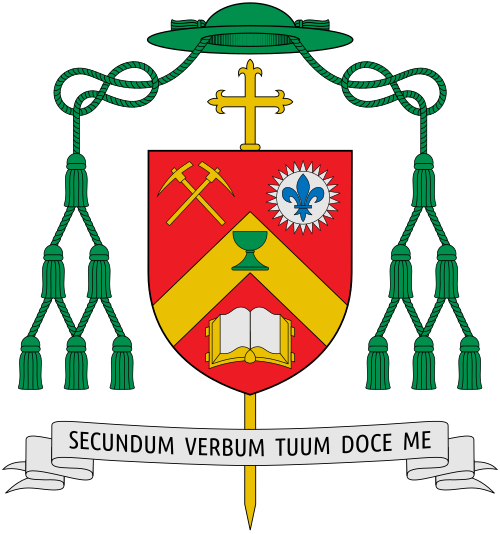 Coat of arms of the Canadian Bishop Ronald Peter Fabbro, Bishop of London, Ontario.