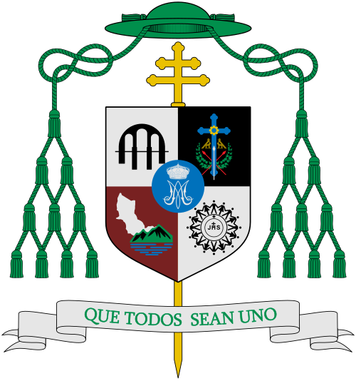 Coat of arms of José Antonio Fernández Hurtado, Archbishop of Tlalnepantla