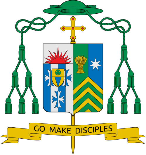 Coat of arms — Bishop Jeffrey Michael Fleming