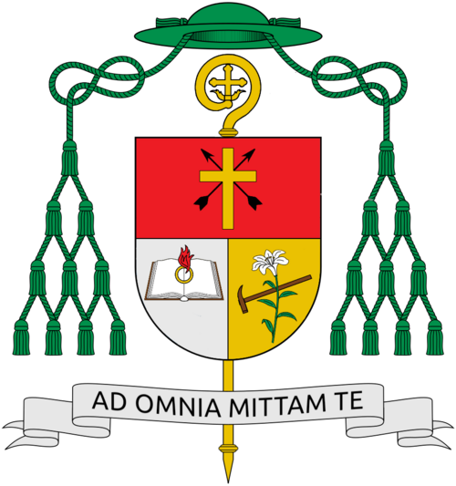 Coat of Arms of Gilbert Garcera, Archbishop of Lipa