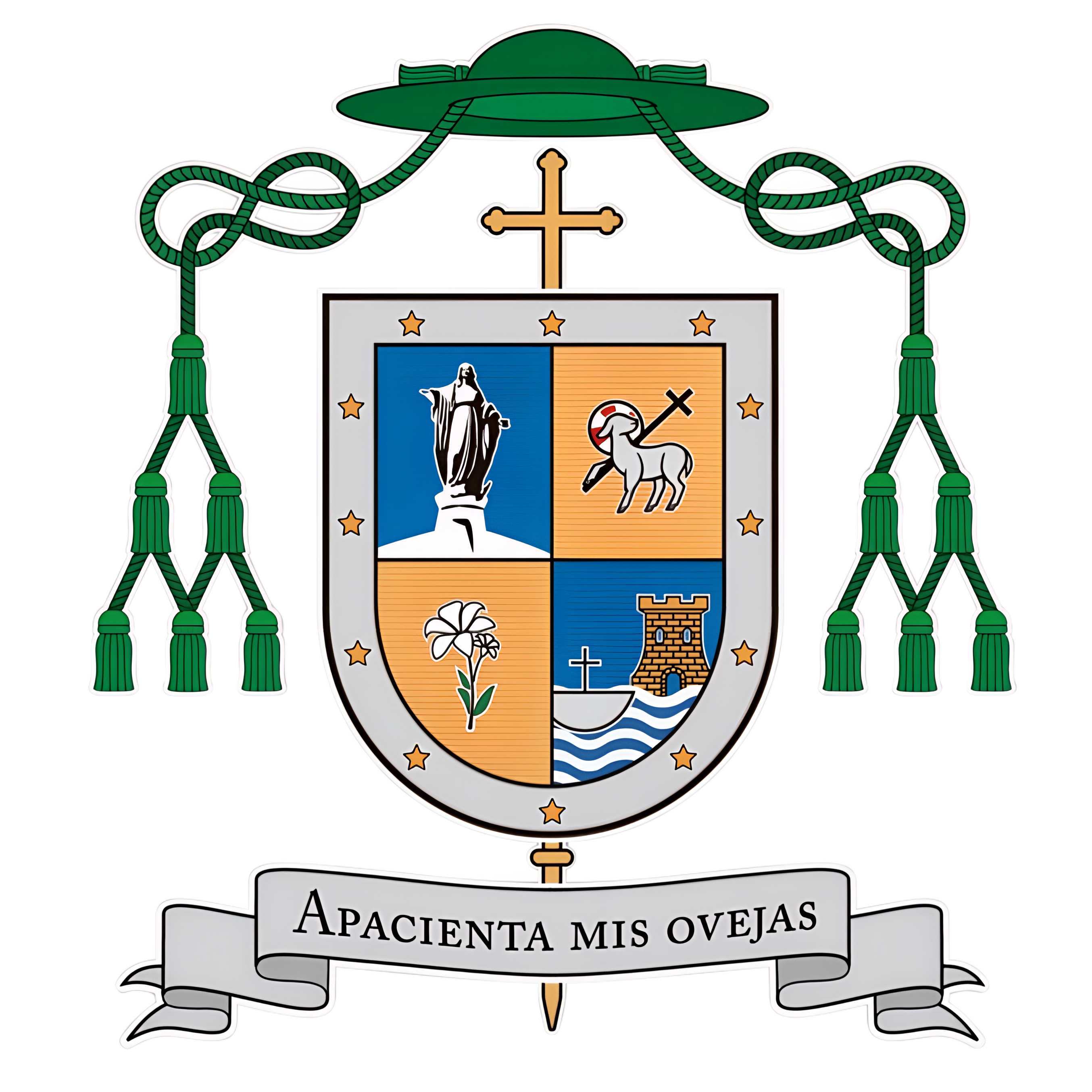 Coat of arms — Bishop Carlos Alberto Godoy Labraña
