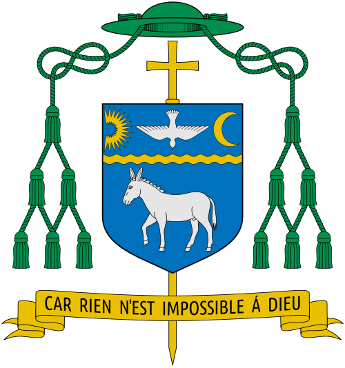 Coat of arms of the French Catholic Hervé Gosselin, Bishop of Angoulême