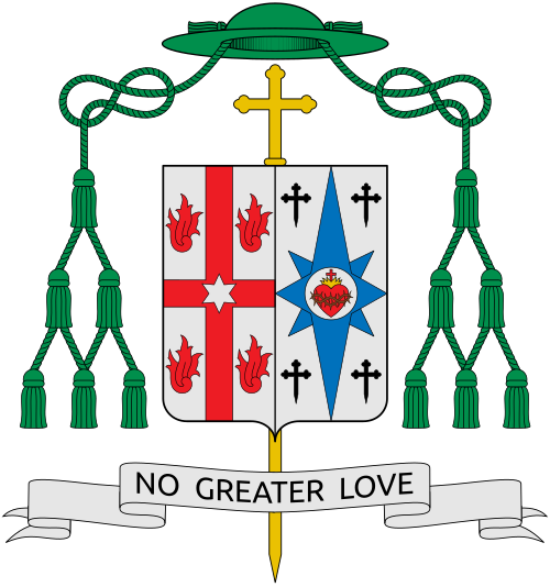 Coat of arms of the U.S. bishop Robert Dwayne Gruss, Bishop of Saginaw