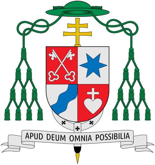 Coat of arms of Monsignor Stefan Heße, Archbishop of Hamburg.
