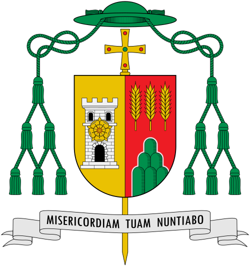 Coat of Arms of the Colombian bishop José Luis Henao Cadavid, Bishop of Líbano-Honda.
