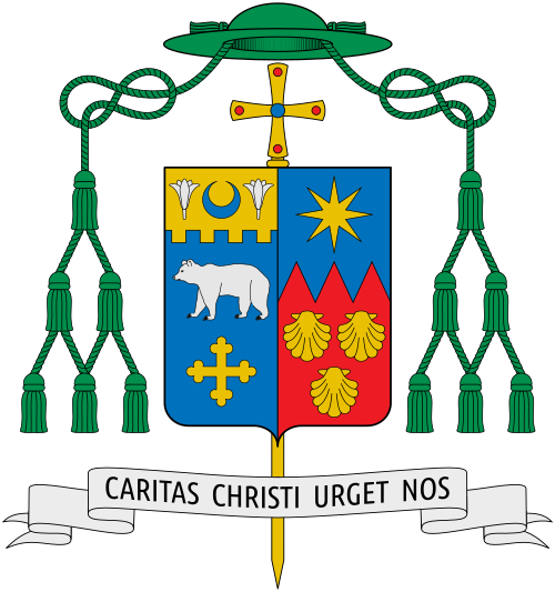 Coat of arms of the U.S. bishop James Vann Johnston, Bishop of Springfield-Cape Girardeau.