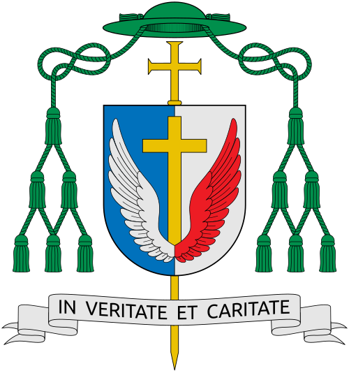 Coat of arms of the Bishop Ryszard Kasyna, Bishop of Pelplin.