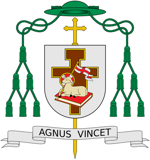 Coat of arms of the bishop Eduard Kava, Auxiliary Bishop of Lviv, Ukraine.
