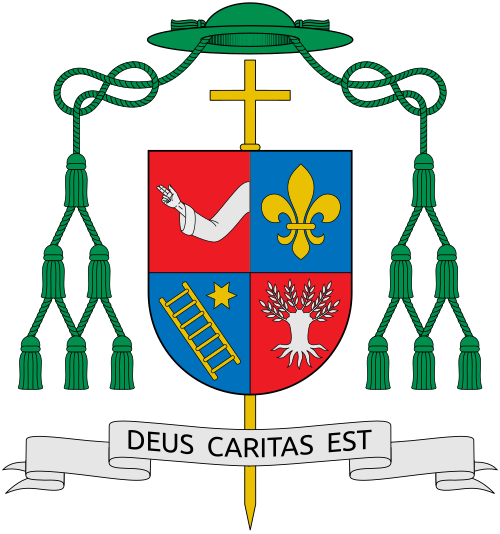 Coat of arms of the Austrian Bishop Wilhelm Krautwaschl, Bishop of Graz-Seckau. Reference: www.katholische-kirche-steiermark.at