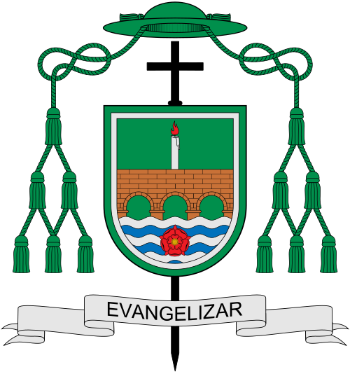 Coat of Arms of the Colombian bishop Ariel Lascarro Tapia, Bishop of Magangué