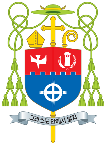 Coat of arms — Bishop Mathias Ri Iong-hoon Lee Yong-Hoon