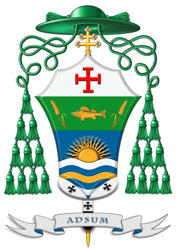 Coat of arms — Archbishop René Leigue Cesari