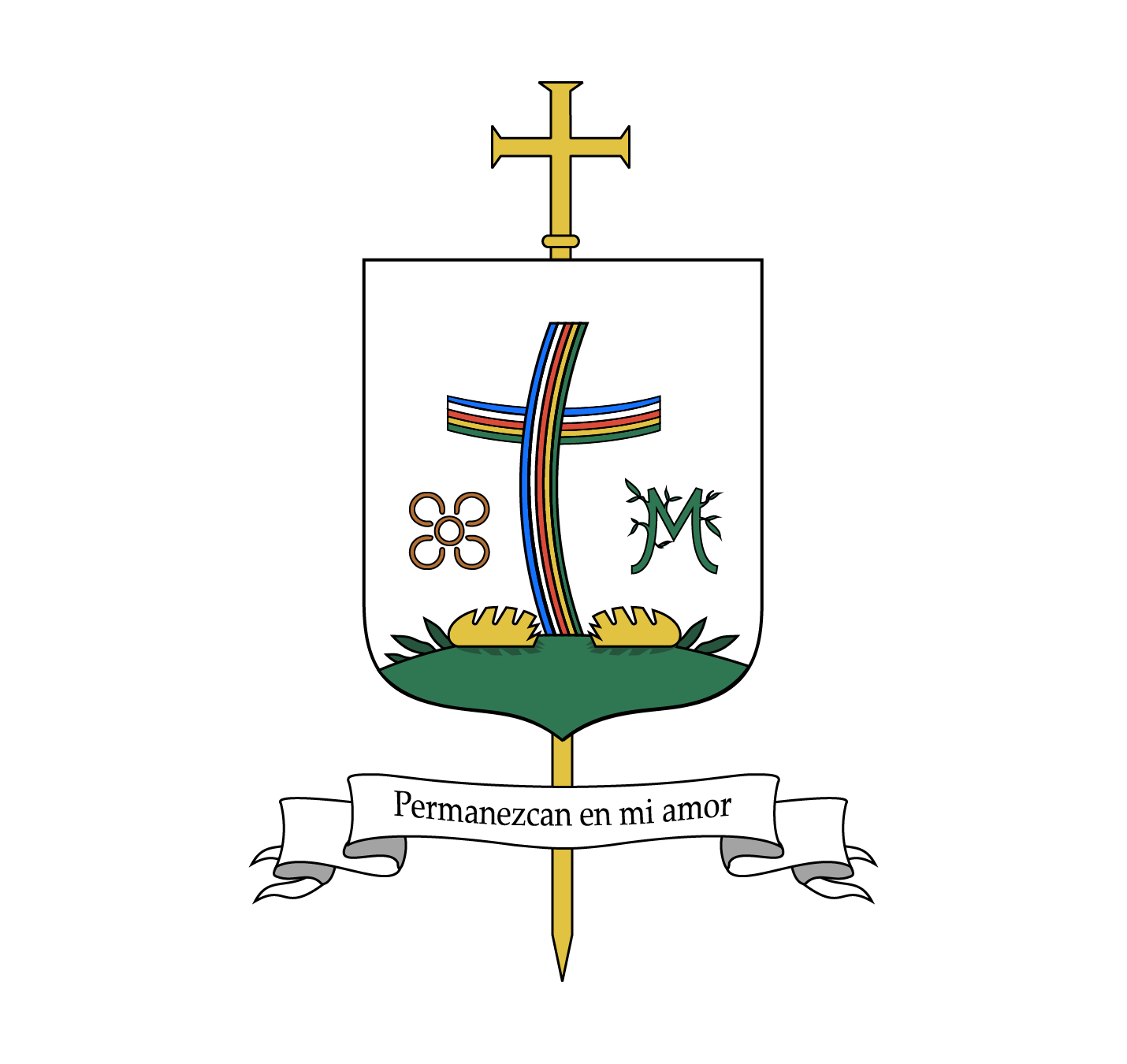 Coat of arms — Bishop Juan Ignacio Liébana