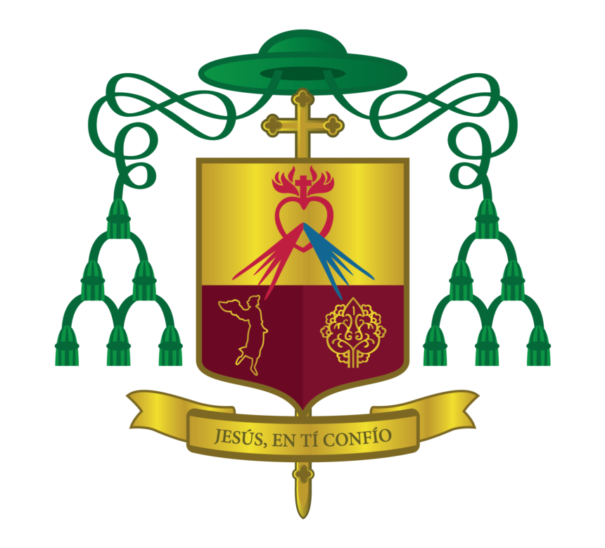 Coat of arms — Bishop Eugenio Andrés Lira Rugarcía