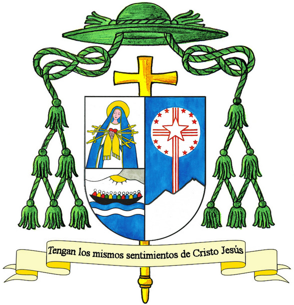 Coat of arms — Bishop Isaac Circuncisión Martínez Chuquizana