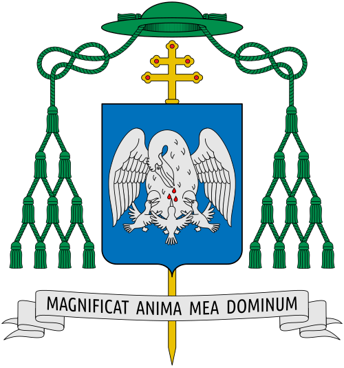 Coat of arms of Monsignor Santo Marcianò, Archbishop of Italy, Military. Reference: www.ordinariato.it
