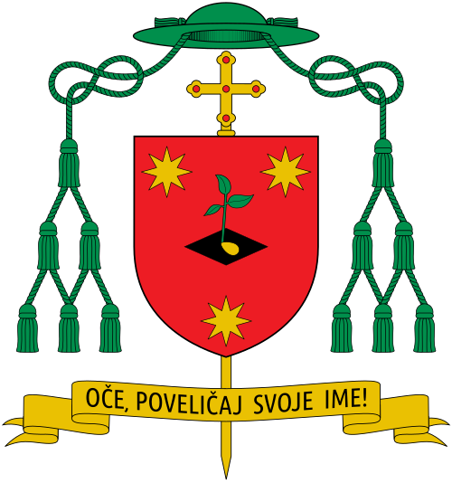 Coat of arms — Bishop Maksimilijan Matjaž