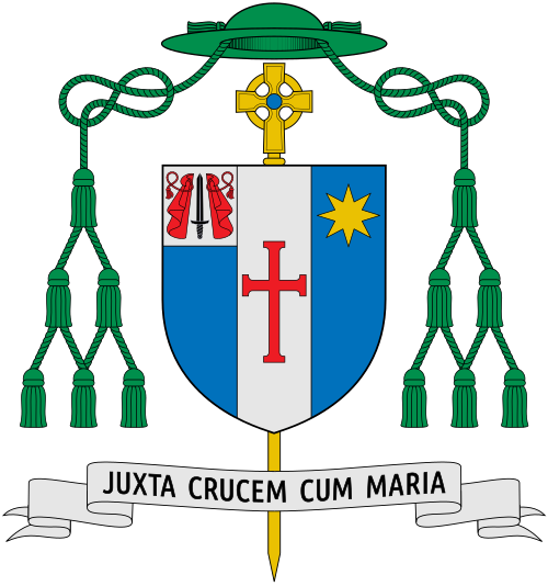 Coat of arms of the Canadian Bishop Scott Cal McCaig, Bishop of Canada, Military. Reference: www.companionscross.org
