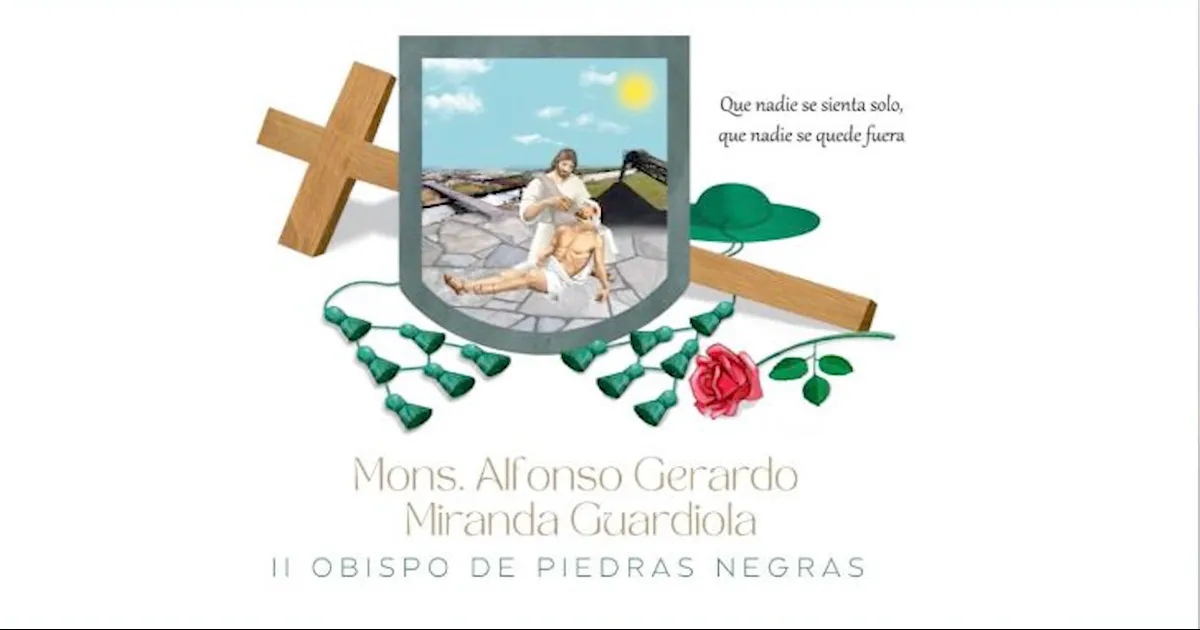 Coat of arms — Bishop Alfonso Gerardo Miranda Guardiola