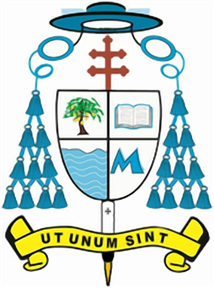 Coat of arms — Archbishop Faustin Ambassa Ndjodo