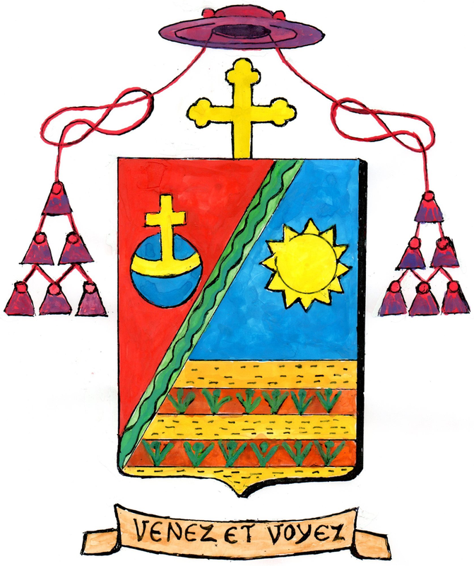 Coat of arms — Bishop Nestor-Désiré Nongo-Aziagbia