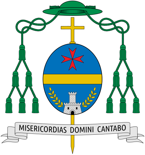 Coat of Arms of the Portuguese bishop António Augusto de Oliveira Azevedo, auxiliary bishop of Porto.