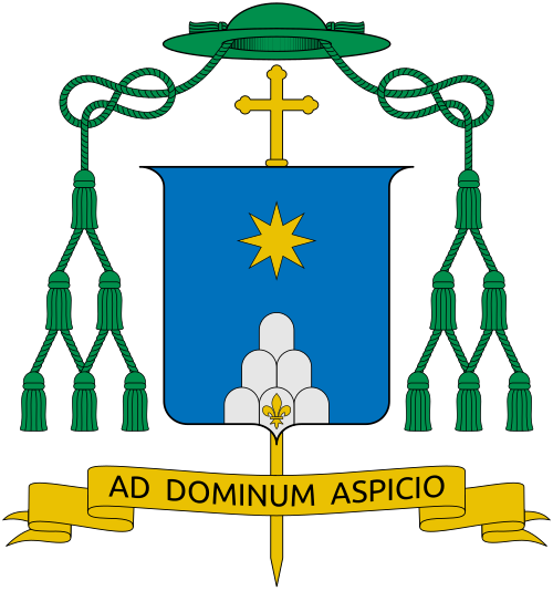 Coat of arms of the Italian Bishop Vincenzo Carmine Orofino, Bishop of Tricarico.