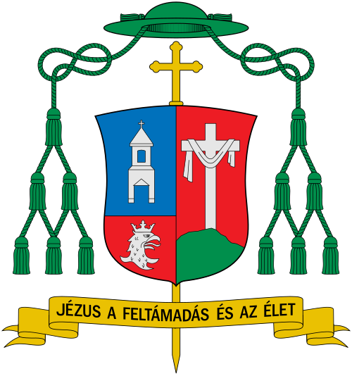 Coat of arms of the bishop Ferenc Palánki, bishop of Debrecen-Nyíregyháza, Hungary. Reference: uj.katolikus.hu