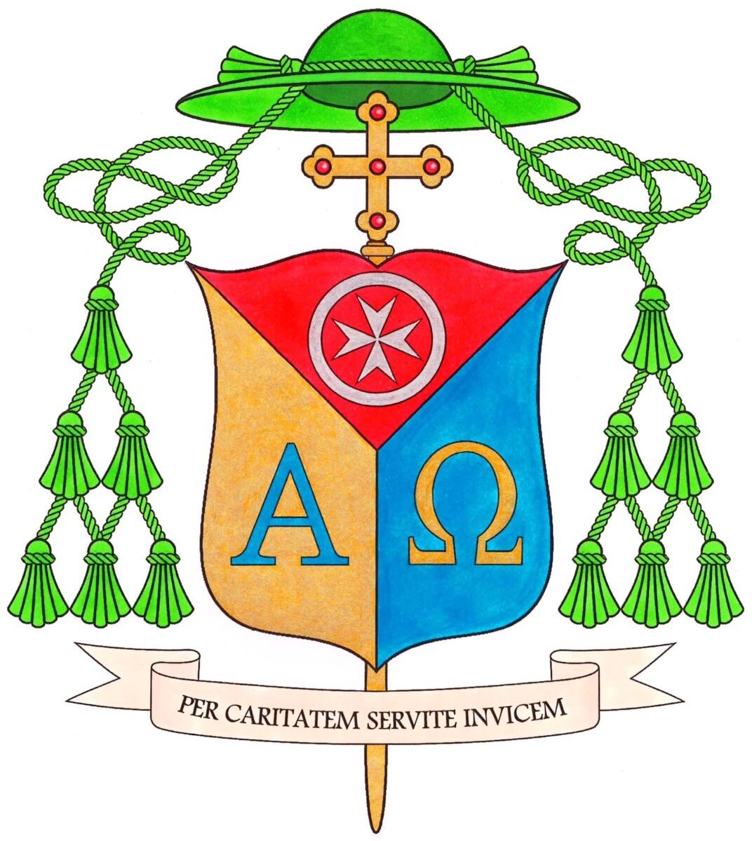 Coat of arms — Bishop Serafino Parisi