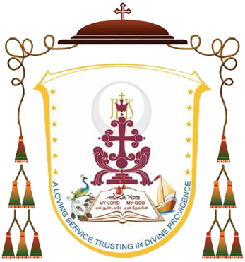 Coat of arms — Bishop Sebastian (Jobby) Pozholiparampil