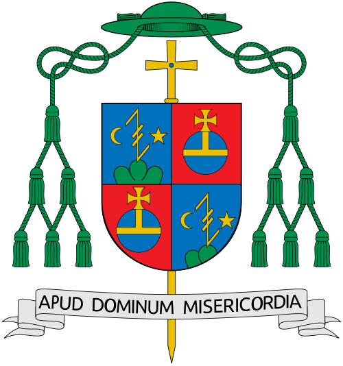 Coat of arms with external ornaments from Alain de Raemy. Made according to the conventions used by SajoR.