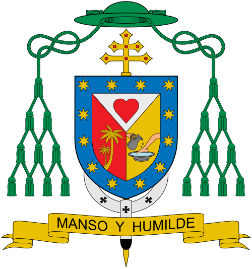 Escudo de armas de Hector Rodriguez, Arzobispo Metropolitano de Santiago de los Caballeros.